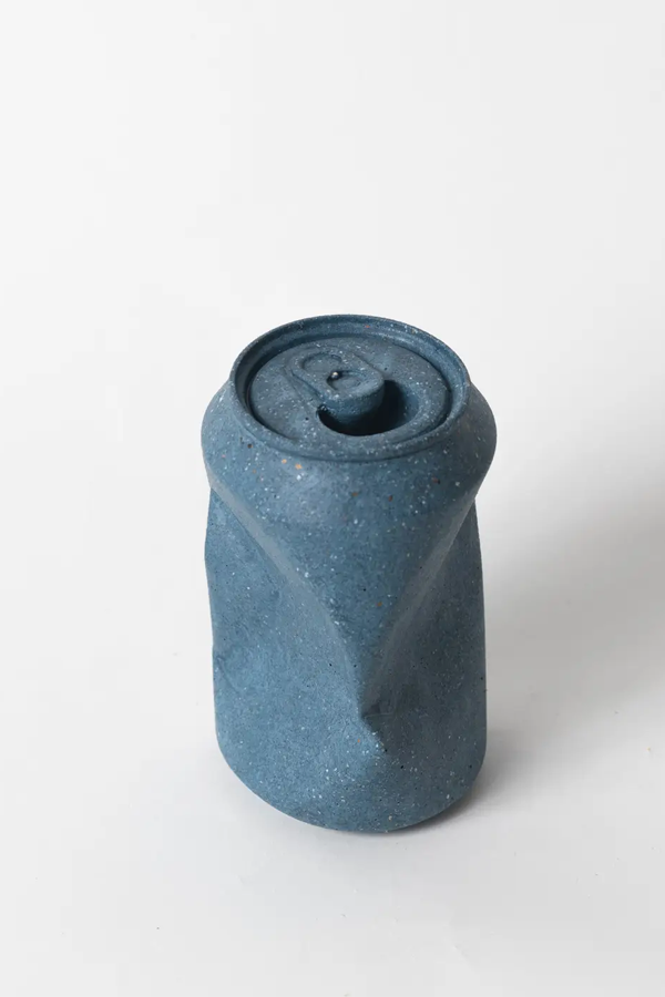 Soda Can Vase | Cobalt Terrazzo - Visual Media Number 1 of 2