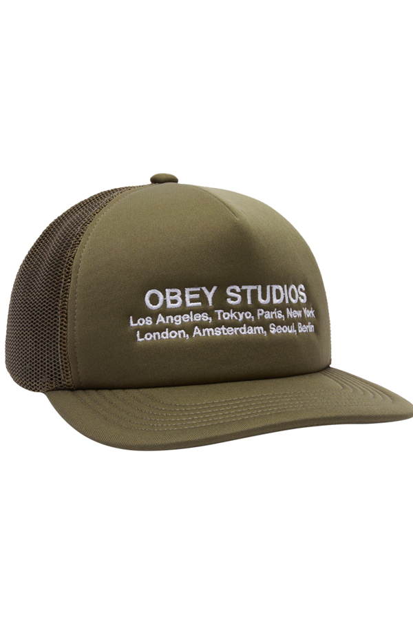 Obey Studios Trucker | Army - Visual Media Number 1 of 2