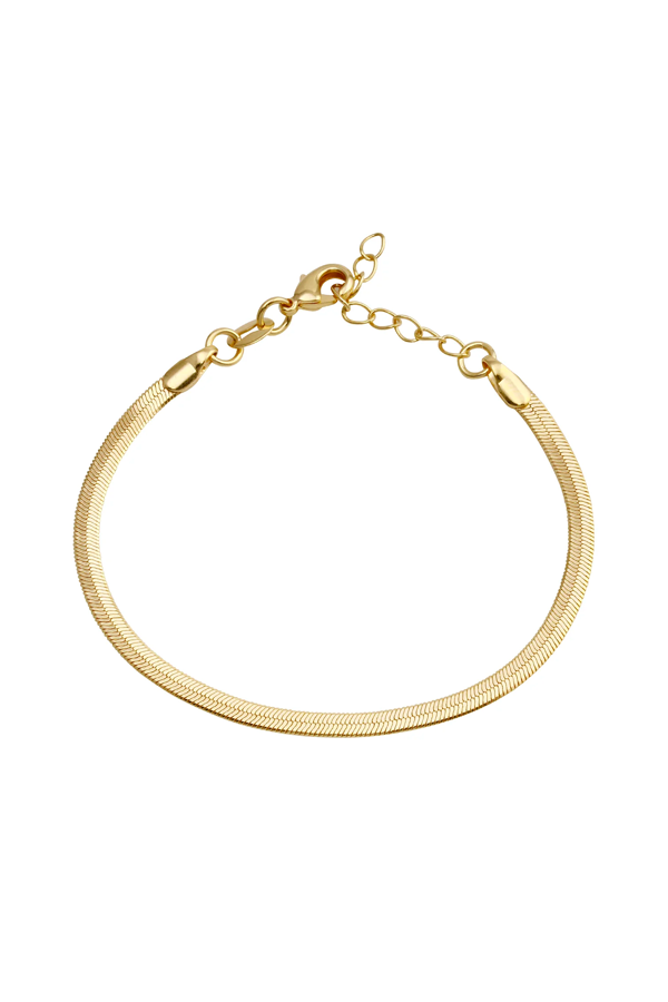 Herringbone Gold-Filled Chain Bracelet | Gold - Main Image Number 1 of 2
