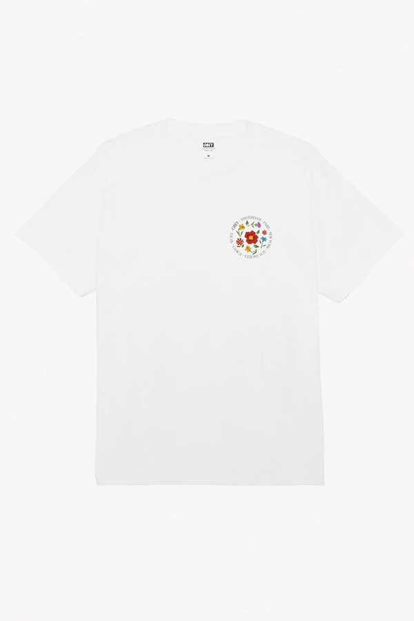 Obey City Flowers Tee | White - Main Image Number 2 of 2