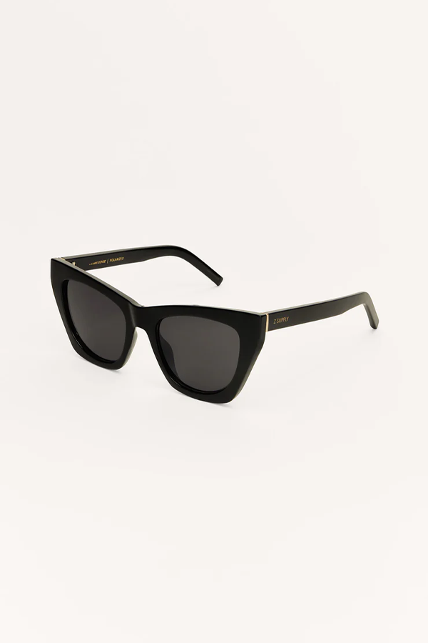 Undercover Sunglasses | Polished Black - Grey - Thumbnail Image Number 3 of 4
