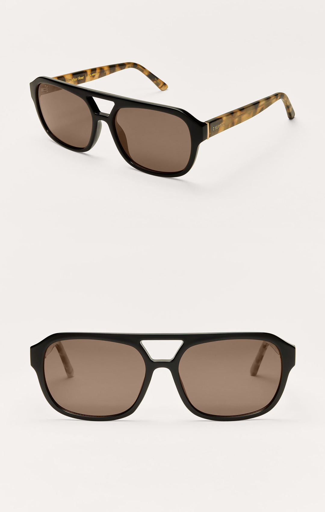 After Hour Sunglasses | Black Tort Brown - Visual Media Number 1 of 1