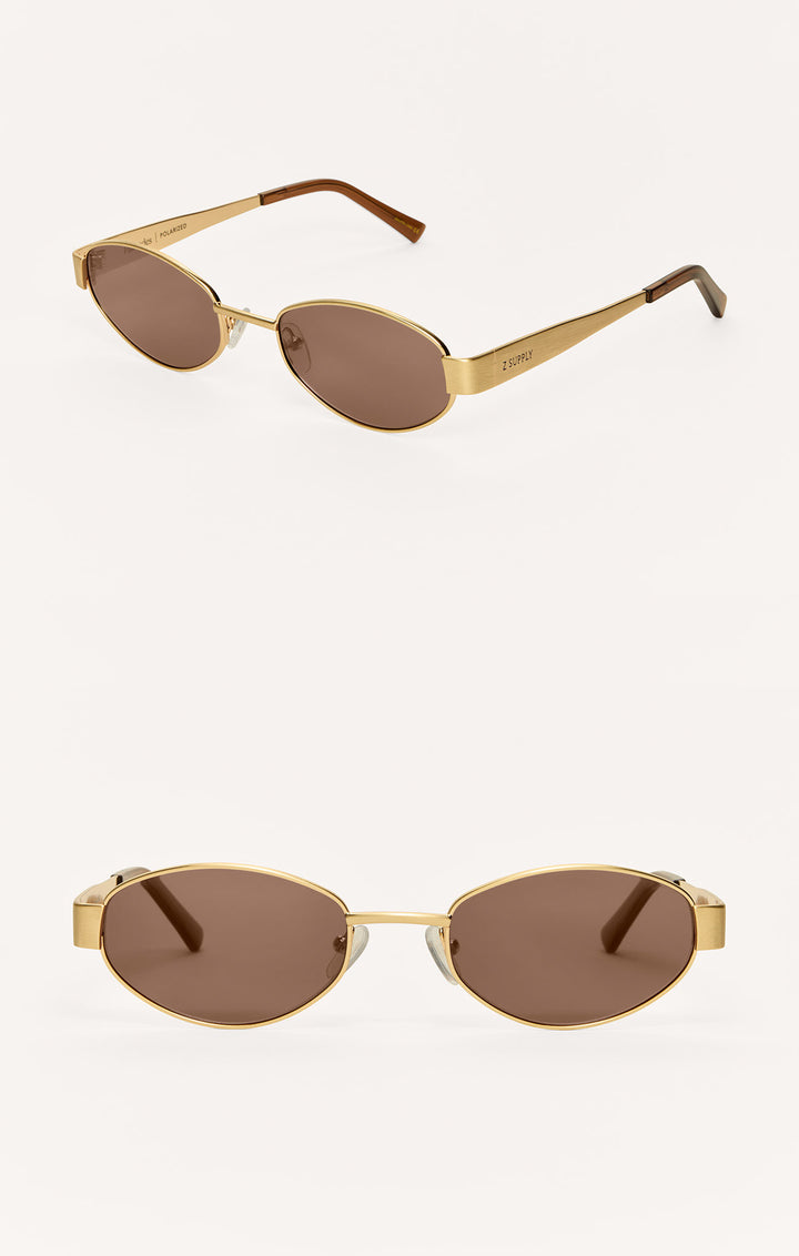 Palisades Sunglasses | Gold - Brown - Thumbnail Image Number 3 of 3
