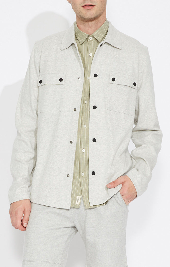 Ridley Shirt Jacket | Heather Lt Gray - Visual Media Number 1 of 1