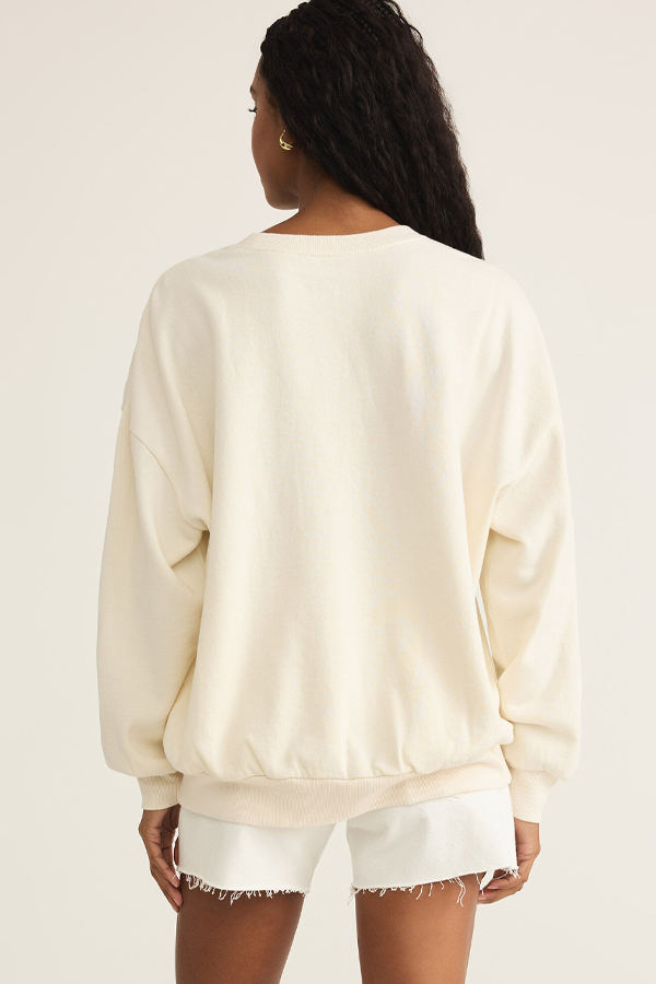 Flag Sunday Sweatshirt | Sea Salt - Thumbnail Image Number 3 of 3
