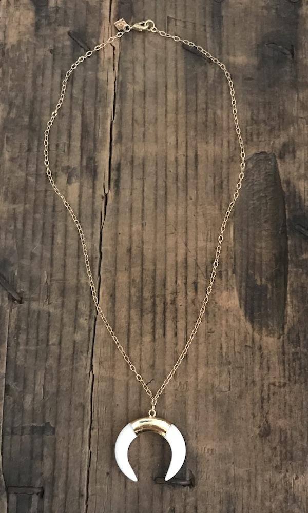 Half Moon Bay Necklace / White - Visual Media Number 1 of 1