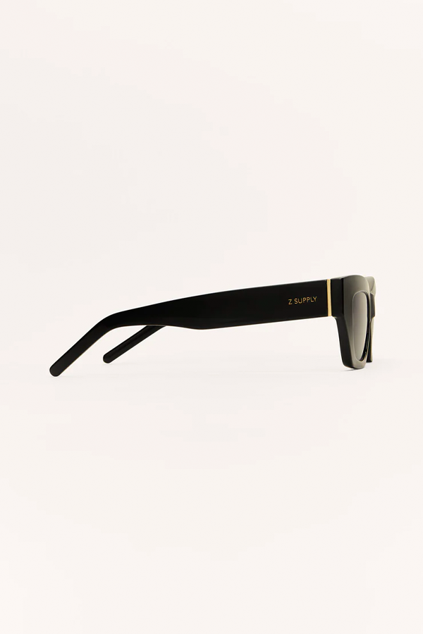 Sunkissed Sunglasses | Polished Black - Grey - Thumbnail Image Number 4 of 5
