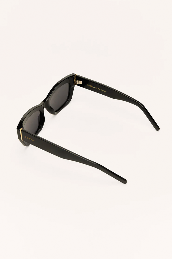 Sunkissed Sunglasses | Polished Black - Grey - Main Image Number 5 of 5
