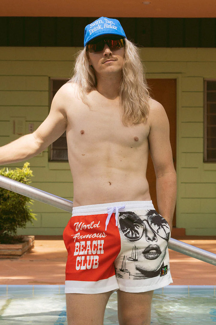 World Famous Swim Short | Red - Thumbnail Image Number 1 of 3
