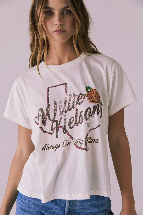 Willie Nelson On My Mind Tee | Au Lait - Thumbnail Image Number 1 of 3
