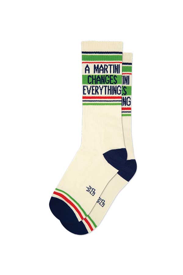 Martini Changes Gym Crew Socks - Main Image Number 1 of 1