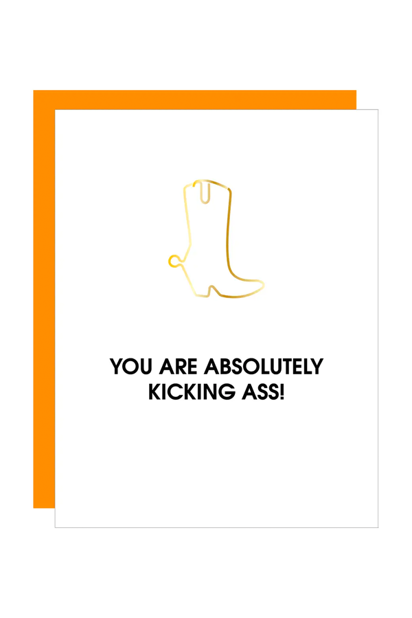 You Are Absolutely Kicking Ass Paperclip Card - Visual Media Number 1 of 1