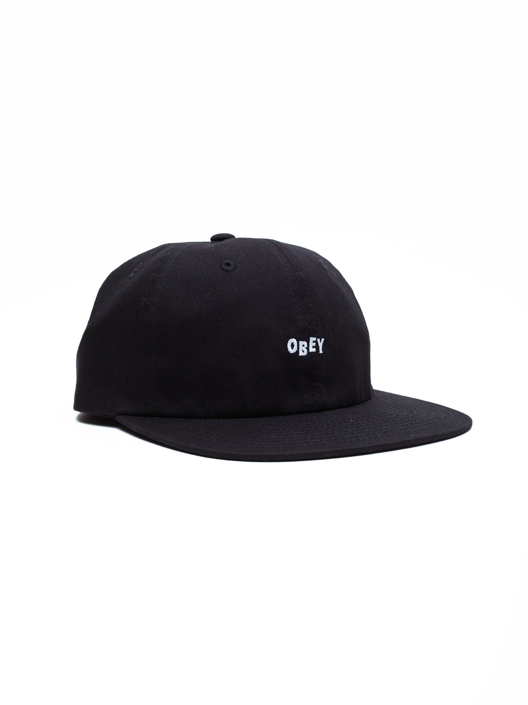 Jumbled 6 Panel Strapback | Black - Visual Media Number 1 of 2