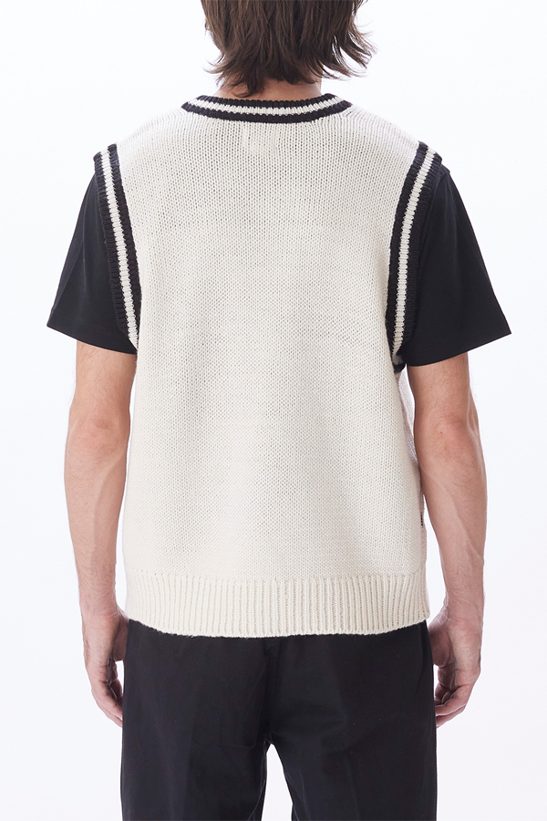 Alden Sweater Vest | Unbleached - Thumbnail Image Number 2 of 5
