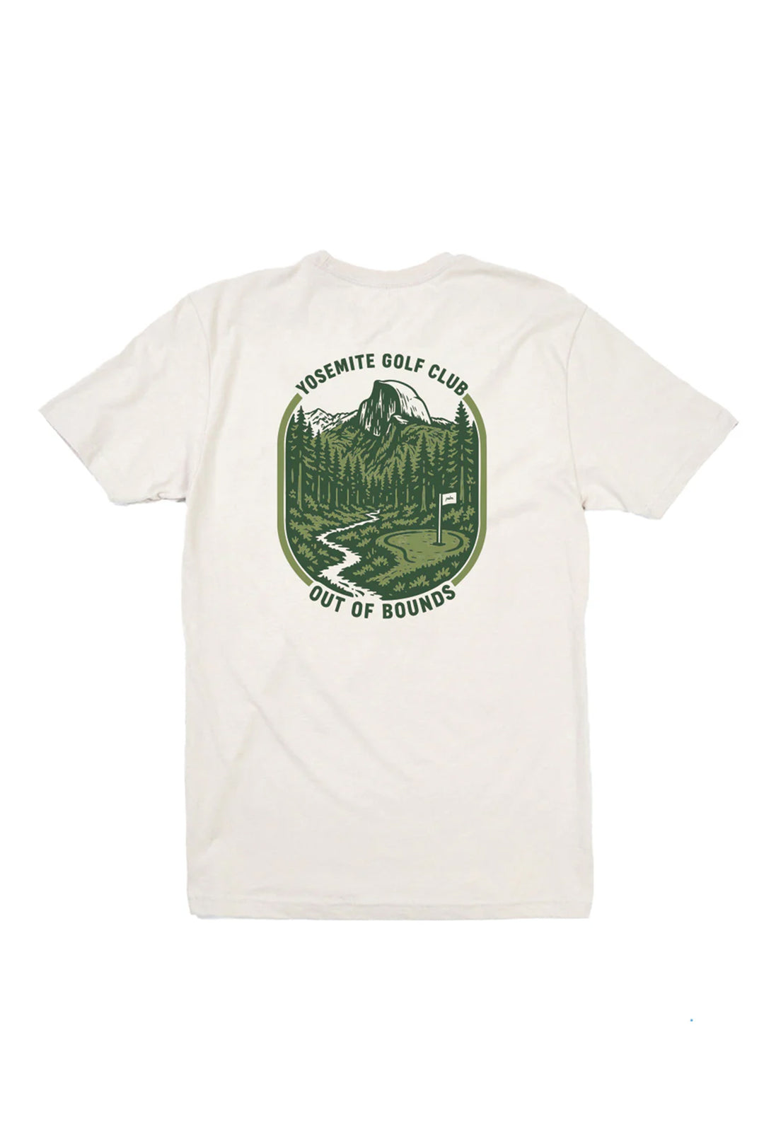 Yosemite Golf Club T-Shirt | Cream - Visual Media Number 1 of 2