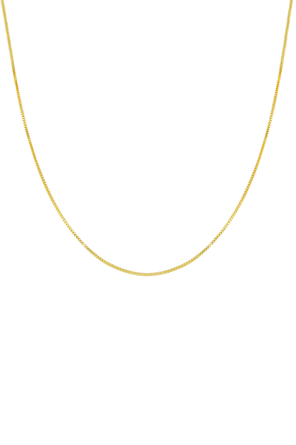 Delicate Box Chain Layering Necklace 16" - Visual Media Number 1 of 1