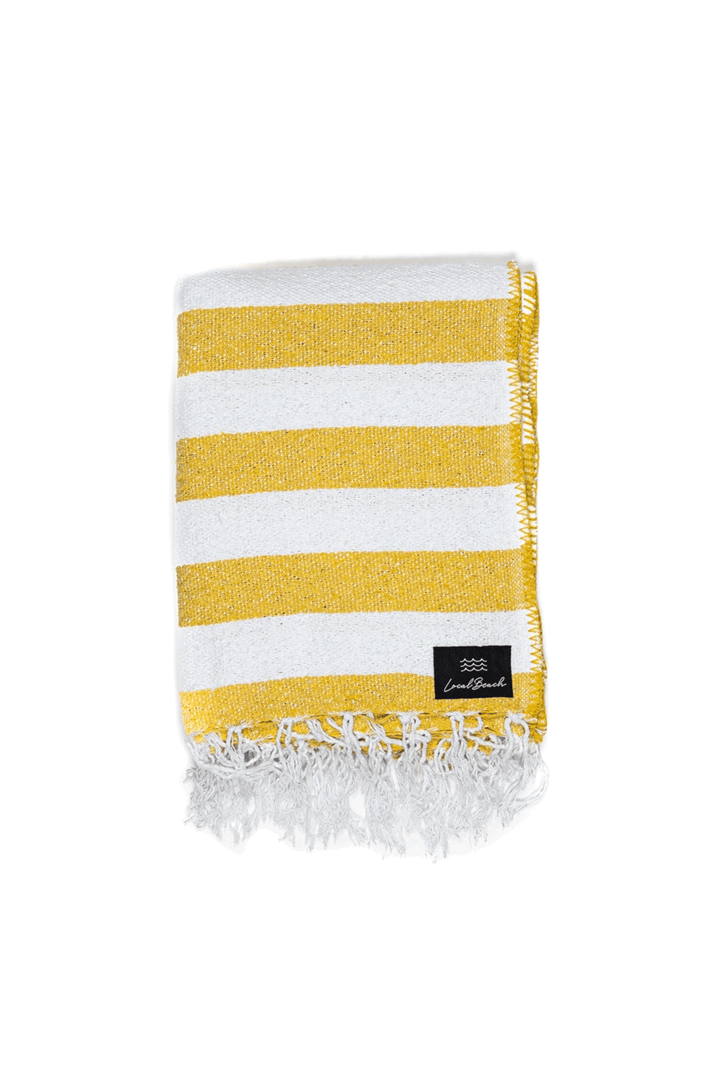 Baja Beach Blanket | Gold &amp; White - Thumbnail Image Number 2 of 2
