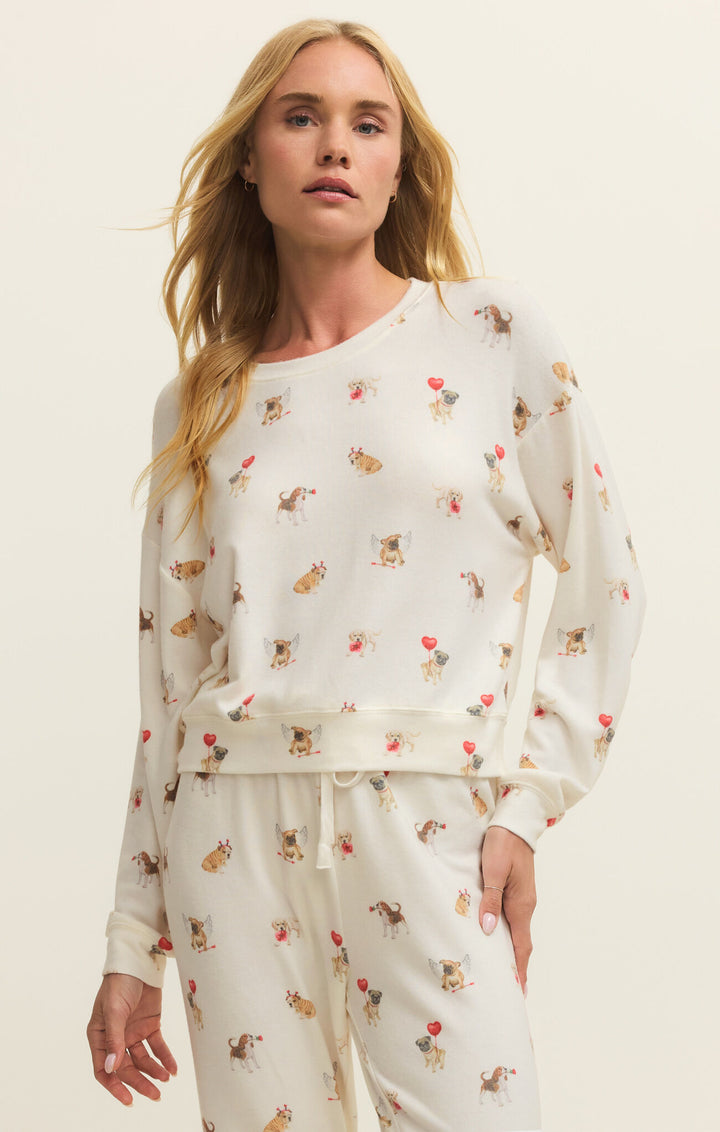 Bisous Love Pup Top | Vanilla Ice - Thumbnail Image Number 1 of 2
