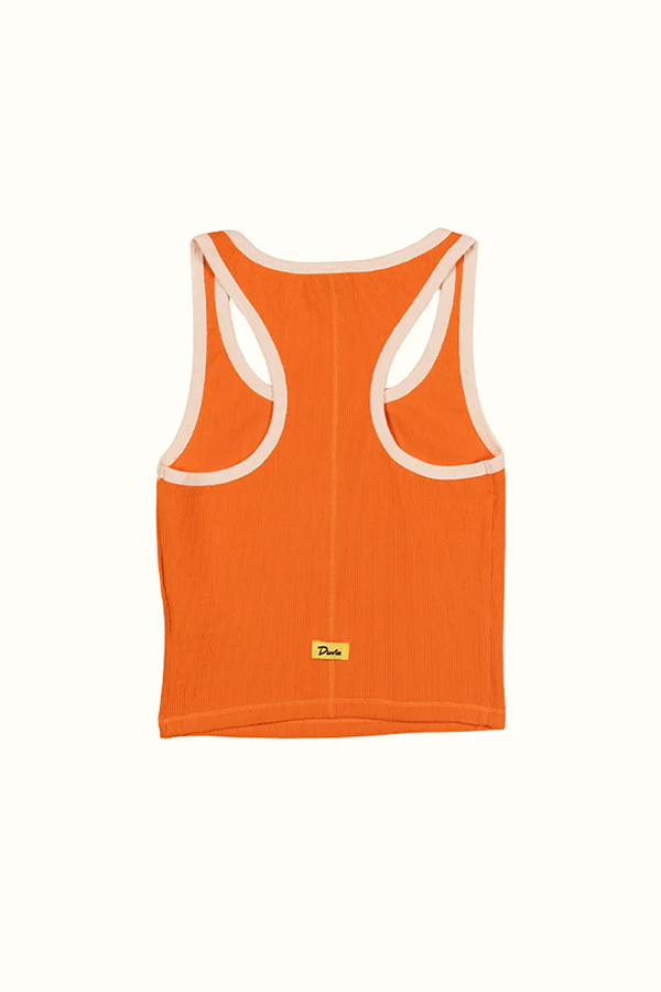 Leisure Ribbed Tank | Orange - Visual Media Number 2 of 3