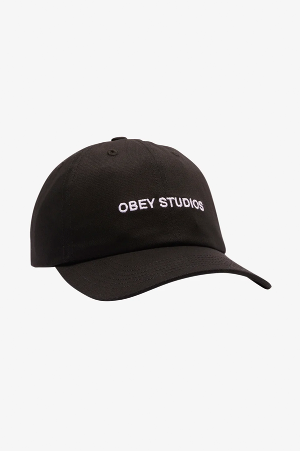 Obey Studios Strapback | Black - Thumbnail Image Number 1 of 3
