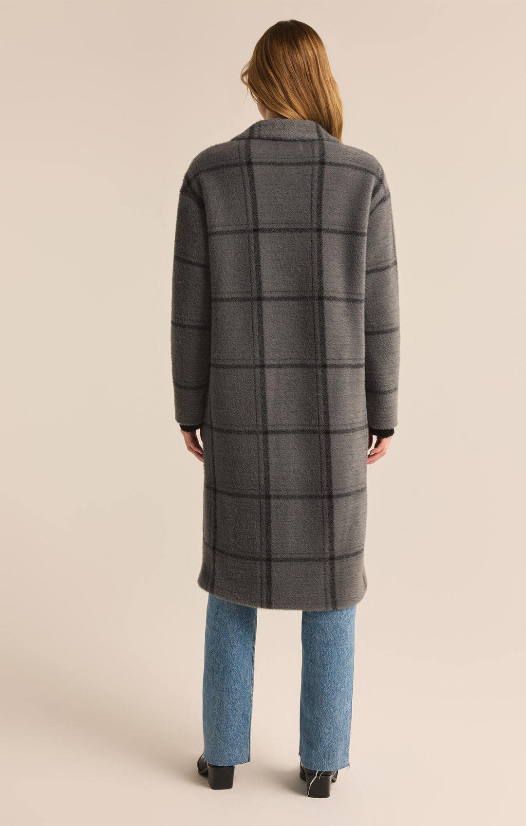 Mason Windowpane Coat | Charcoal Heather - Visual Media Number 2 of 3