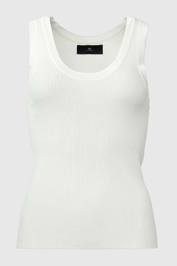 Lewis Tank Top | White - Visual Media Number 1 of 1