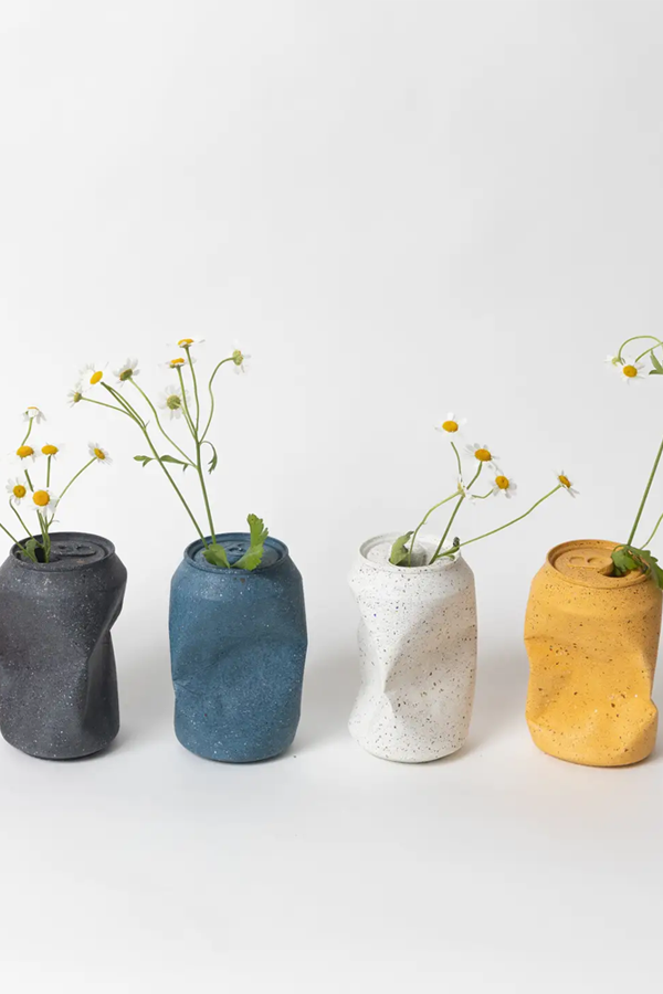 Soda Can Vase | Marigold Terrazzo - Visual Media Number 2 of 2