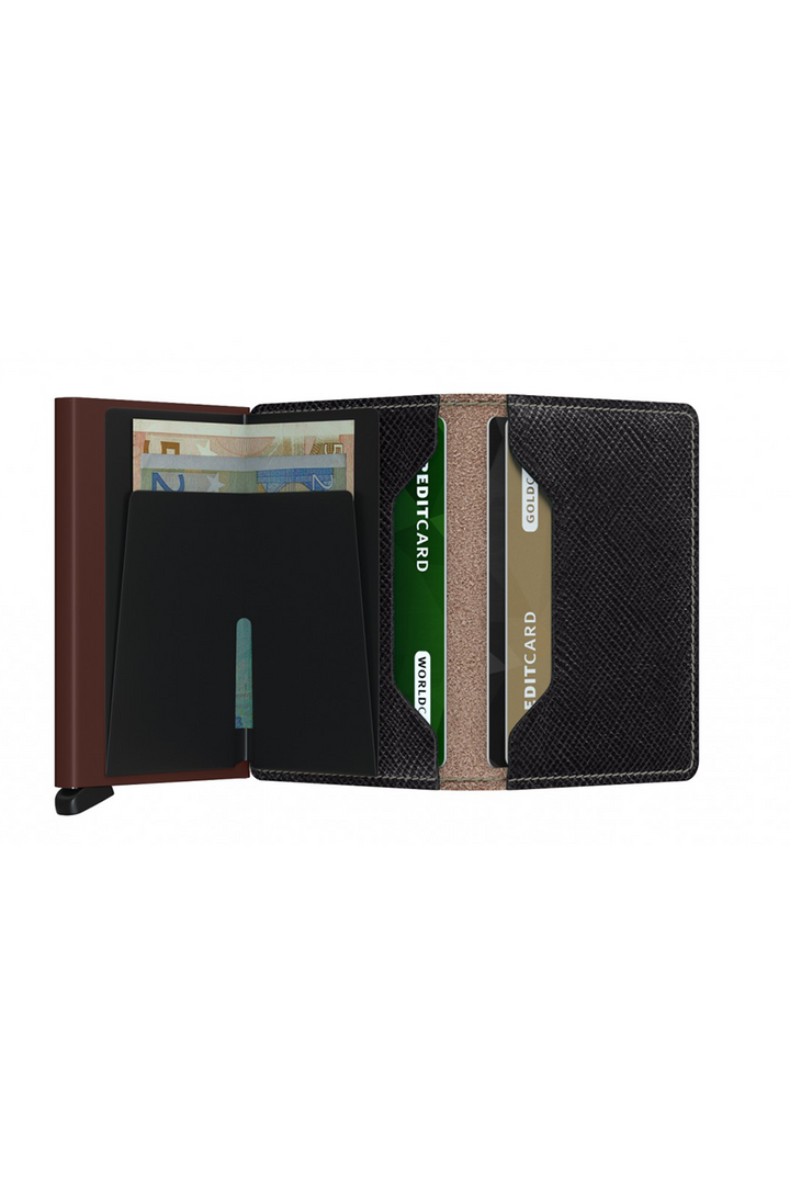 Slimwallet Saffiano | Brown - Thumbnail Image Number 2 of 2
