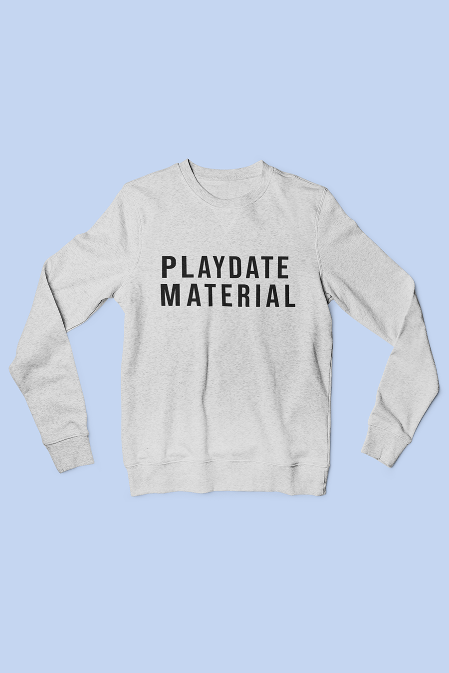 Playdate Material Youth Pullover | Heather Grey - Main Image Number 1 of 1