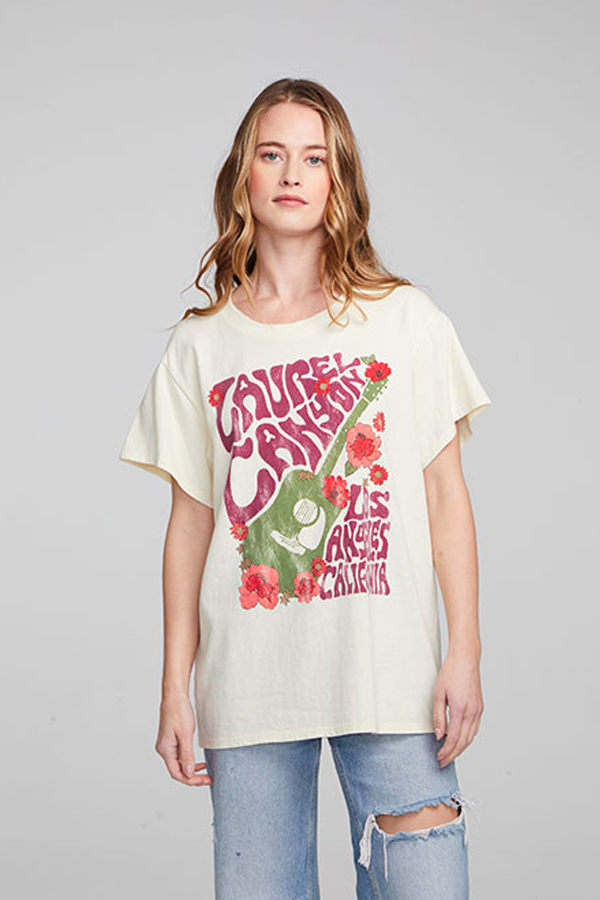 Laurel Canyon Poster Tee | Almond - Main Image Number 1 of 3