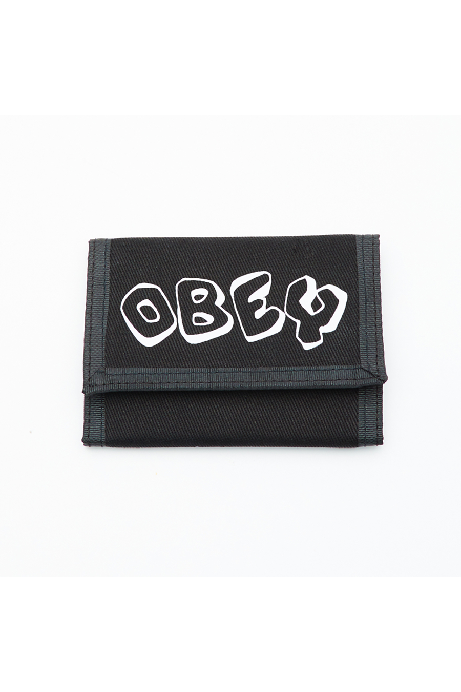Obey Block Trifold Wallet | Black - Main Image Number 1 of 2
