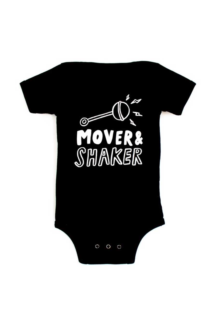 Mover & Shaker Onesie | Black - Main Image Number 1 of 2