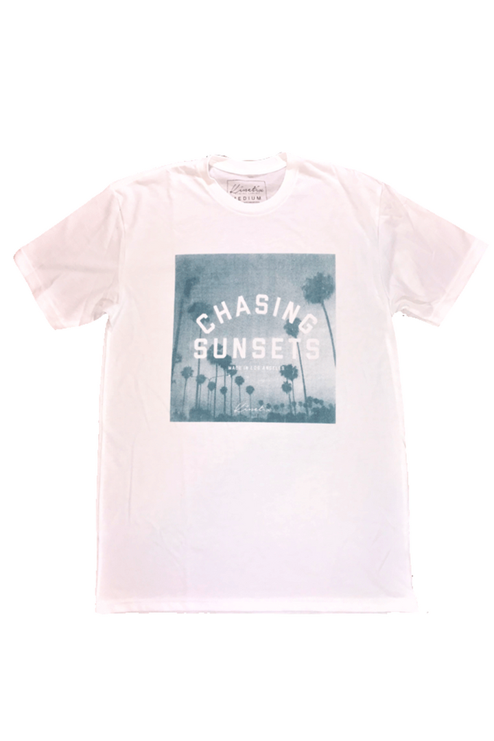 Chasing Sunsets Tee | White - Thumbnail Image Number 1 of 2
