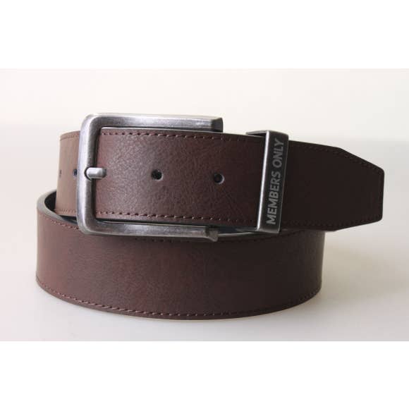 Marbled Leather Belt | Coffee - West of Camden - Main Image Number 1 of 1