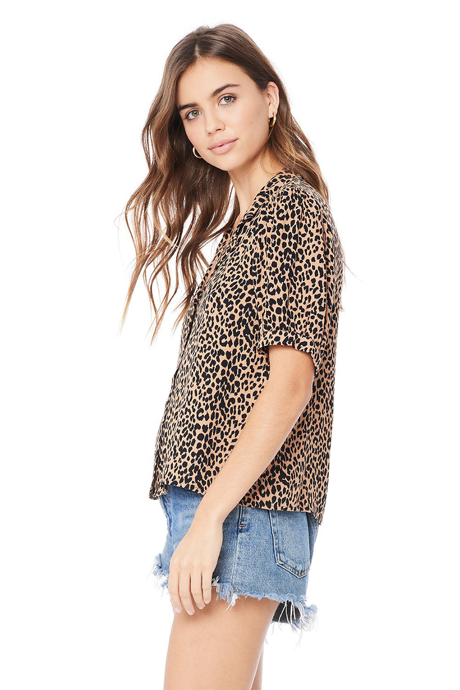 Tiff Blouse Short Sleeve | Wild Cheetah - Main Image Number 2 of 3