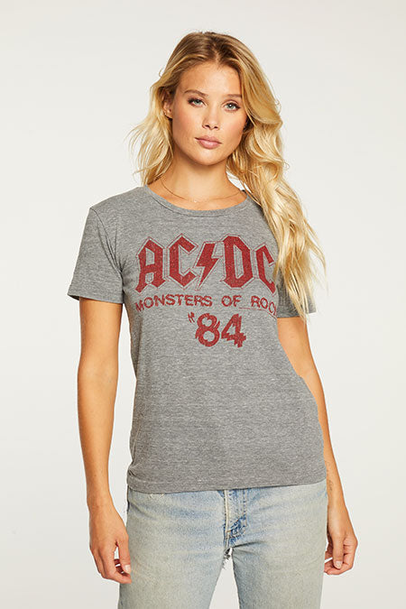 ACDC Monsters Backstage Tee | Streaky Grey - Main Image Number 1 of 2