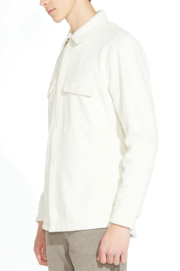 Durbin Knit Shirt Jacket | Cream - Main Image Number 2 of 3