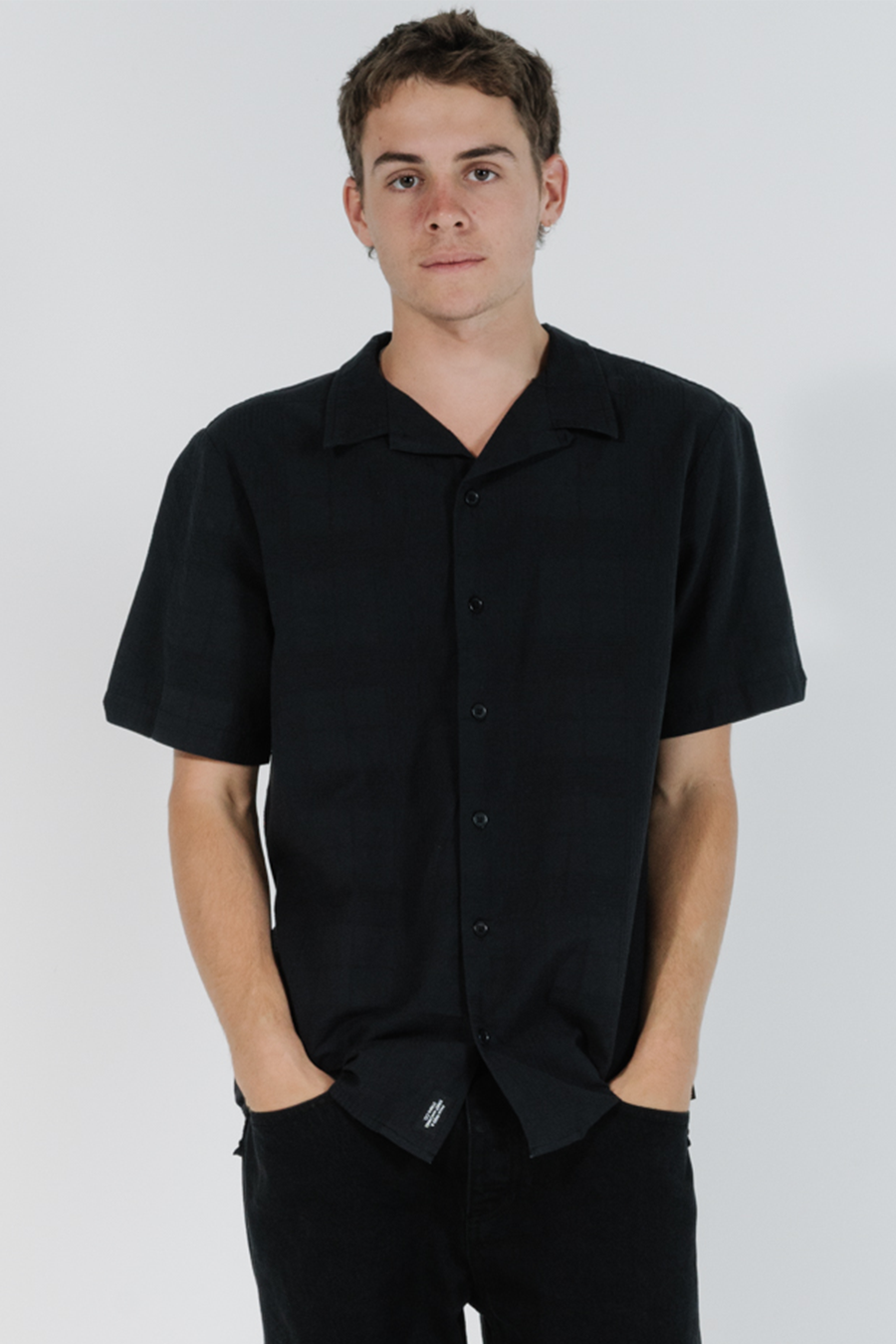 Republic Bowling Shirt | Black - West of Camden - Visual Media Number 1 of 1