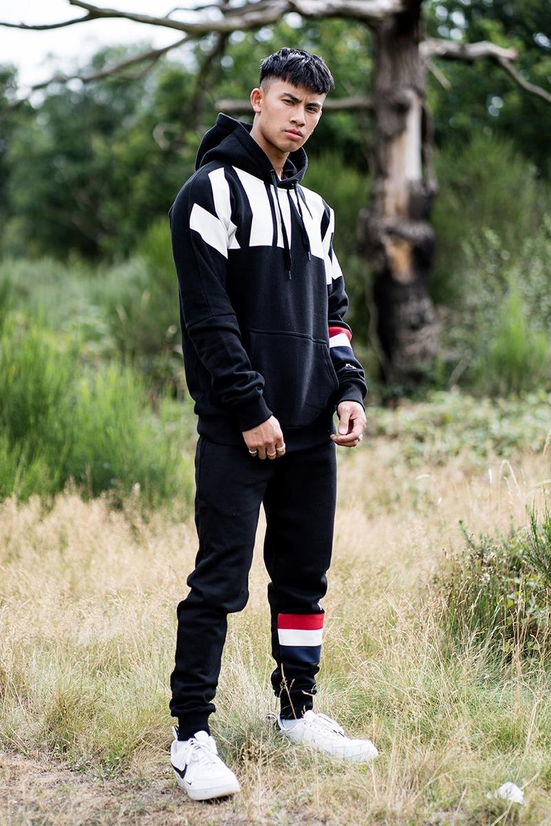 Manor Tracksuit Top | Black - West of Camden - Main Image Number 2 of 2