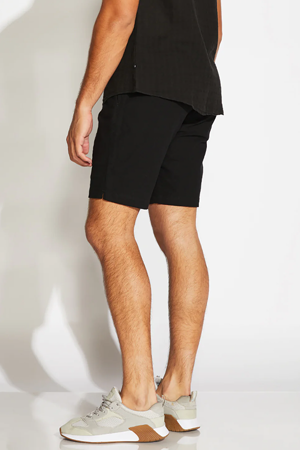 Casablanca Linen Shorts | Black - Main Image Number 2 of 2