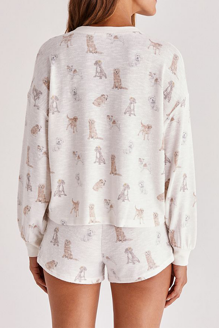 Snuggle Up Dog Top | Bone - Thumbnail Image Number 2 of 2
