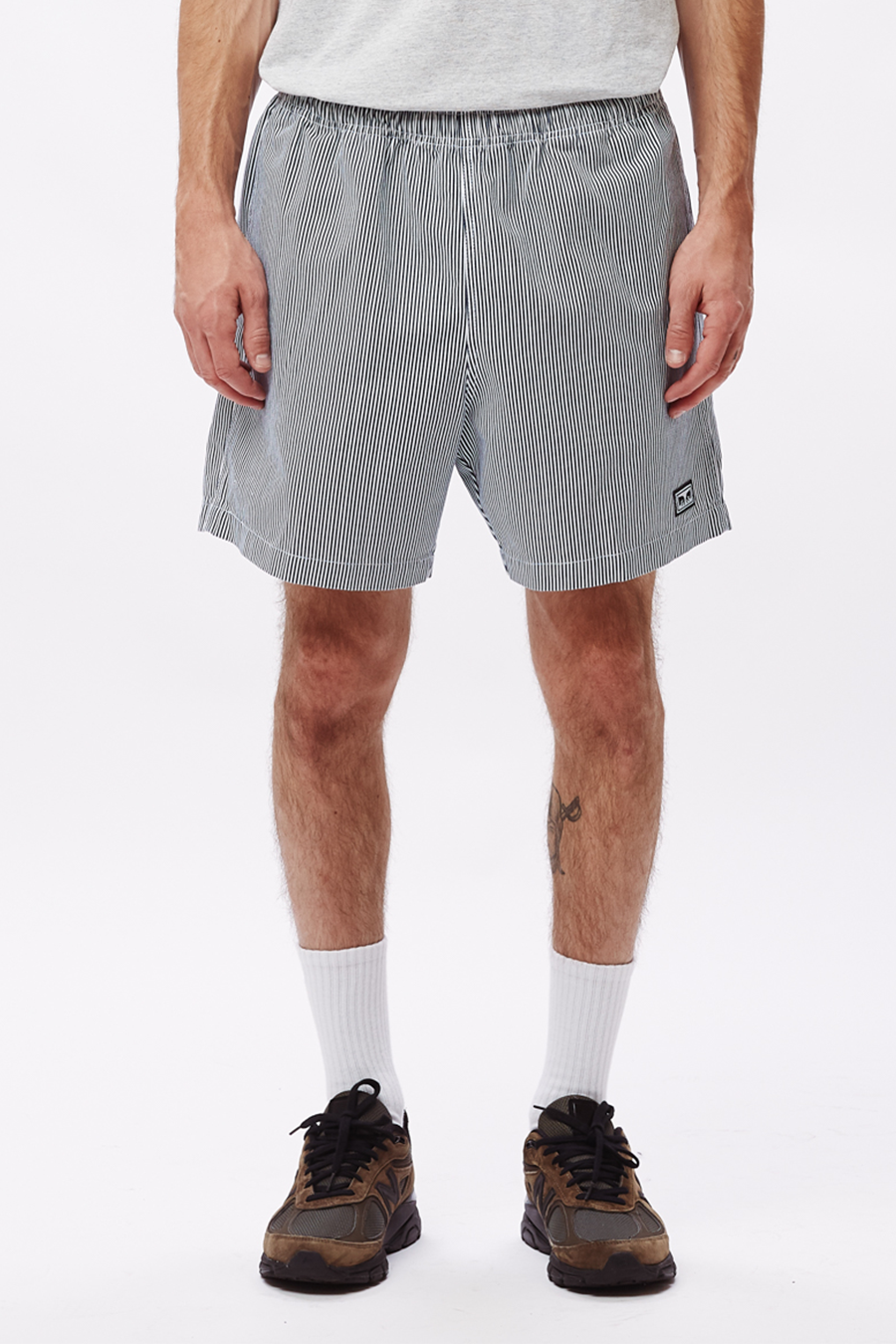 Easy Relaxed Twill Short | Navy Multi - Main Image Number 1 of 3