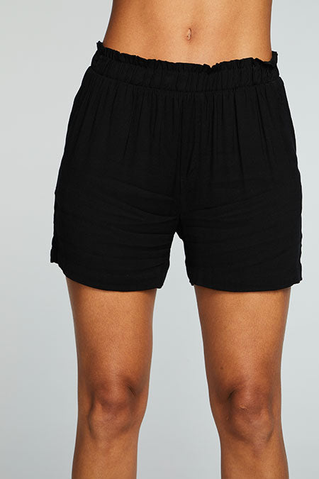 Heirloom Paperbag Shorts | Black - Main Image Number 1 of 1