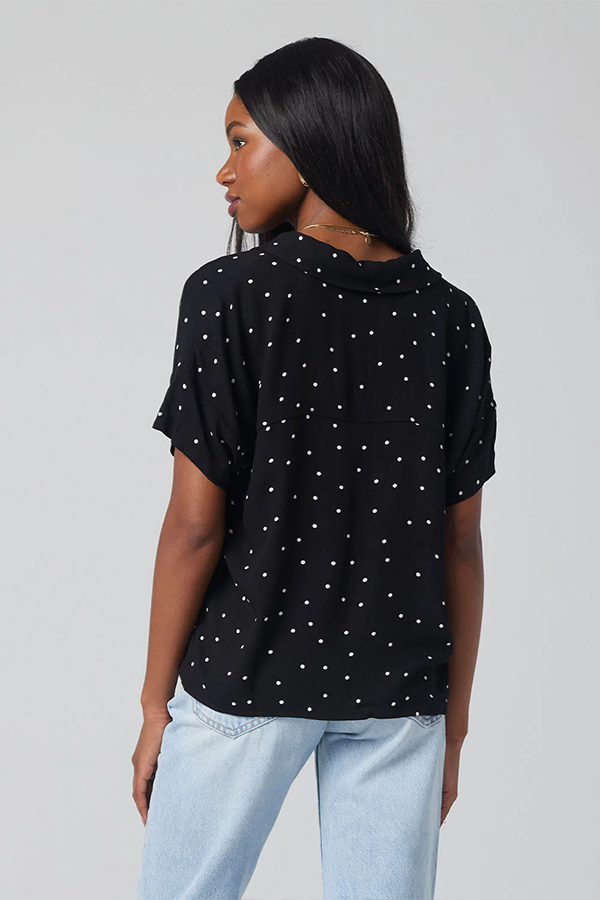Maribel Shirt | Black Dot - Main Image Number 2 of 2