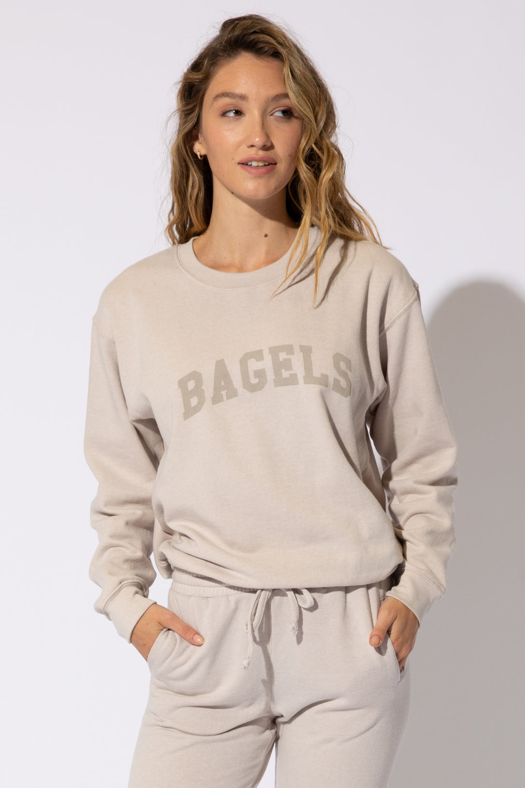 Bagels Willow Sweatshirt | Oatmeal - Main Image Number 1 of 1