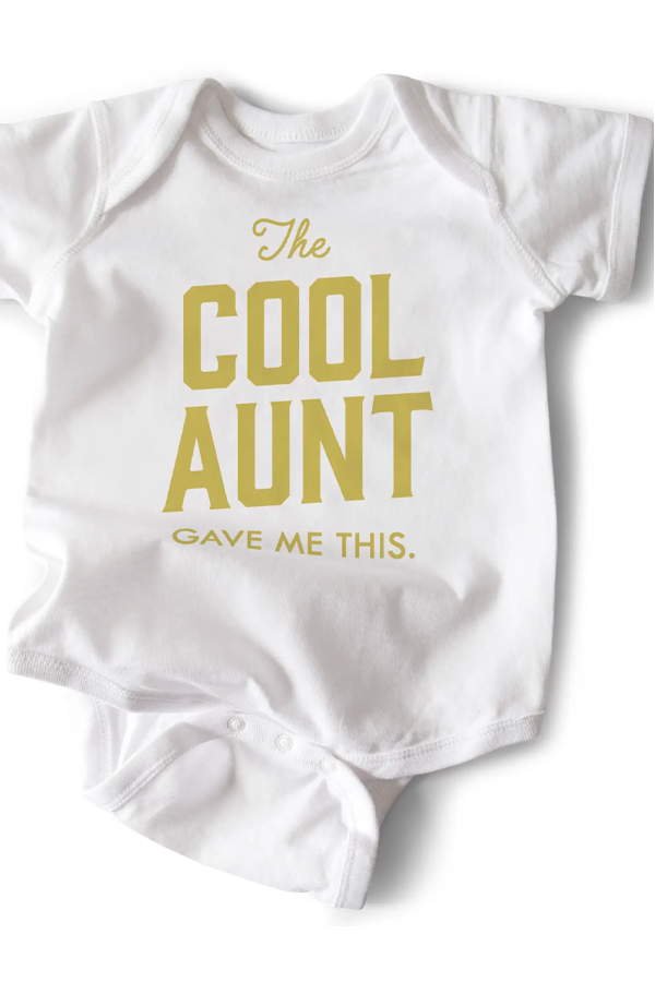 The Cool Aunt Onesie | White - Main Image Number 1 of 1