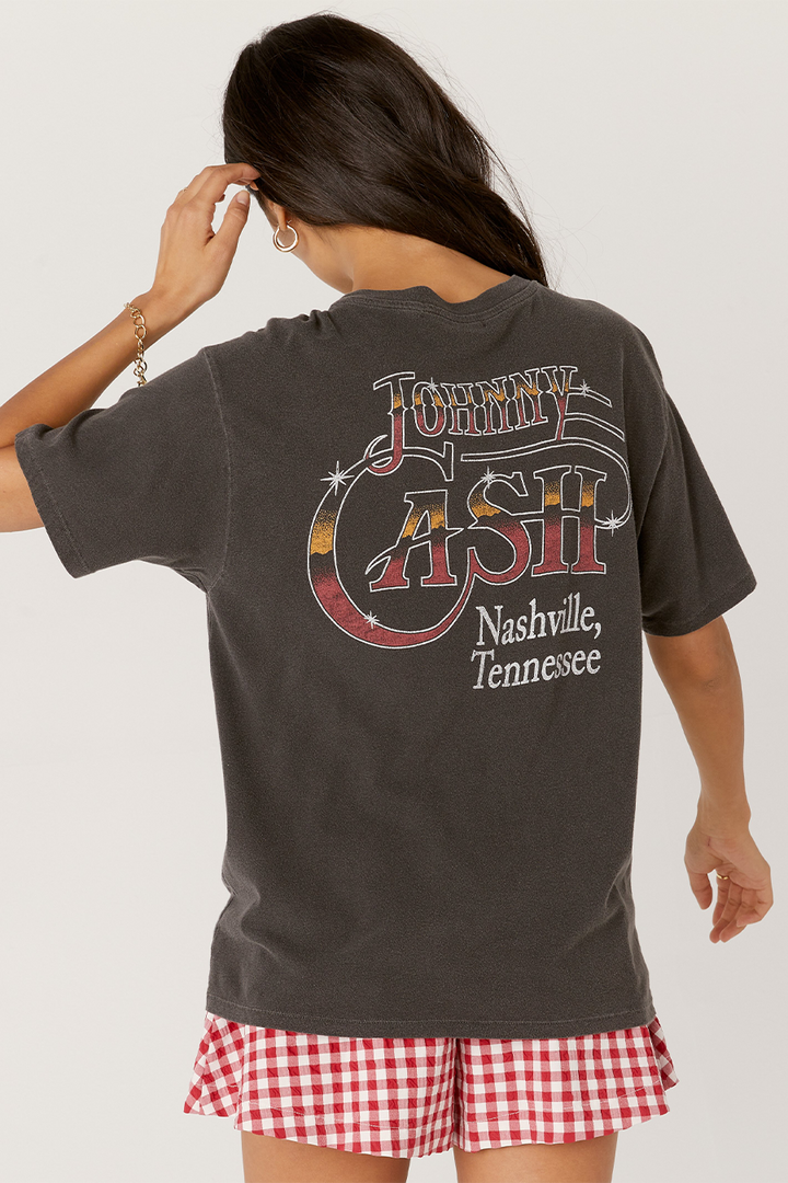 Johnny Cash Live Tee | Pigment Black - Thumbnail Image Number 2 of 2

