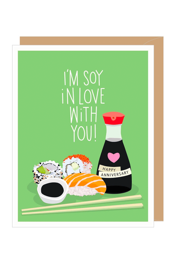 Soy In Love With You Anniversary Card - Main Image Number 1 of 2