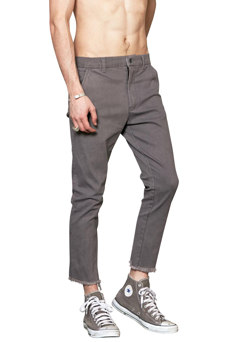 Louie Cropped Pant | Grey - West of Camden