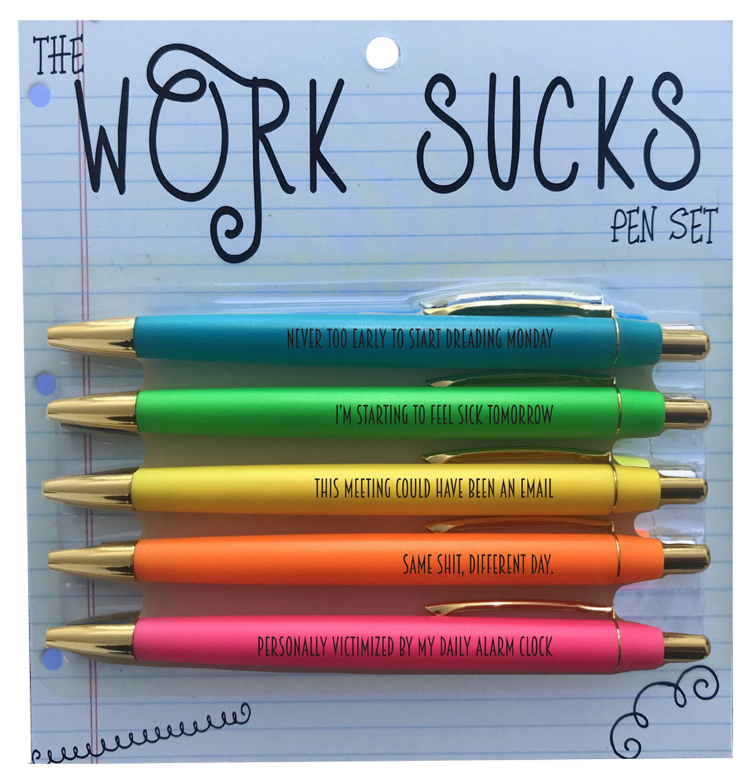 Work Sucks Pen Set - Main Image Number 1 of 1